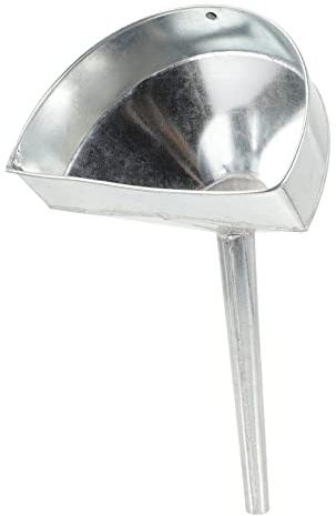 VALICLUD Entonnoir Automobile à Carburant Métallique Galvanisé Moyen 20 Cm Filtre Inox Anti-éclaboussures pour Huile Moteur Essence Moto Usage Atelier Mécanique