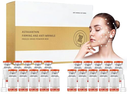 Noviqo Gefriergetrocknetes Kollagen-Gesichtsserum, Stammzellenserum für das Gesicht, Mikroinfusion zur Hautpflege, Straffung schlaffer Haut, Anti-Falten, Anti-Aging