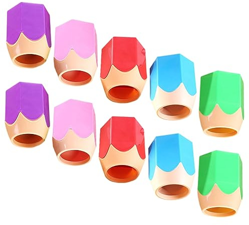 Stiftehalter aus ABS in Stiftform 10 Stück für Schreibtisch Organizer | Kawaii Stiftebecher, Glatte Oberfläche und Stabiler Boden, Geeignet für Make Up Pinsel und Augenbrauenstifte
