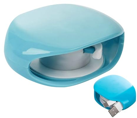 Avvolgicavo automatico, scatola per la gestione dei cavi da viaggio, piccola avvolgicavo orizzontale per caricabatterie USB, auricolari, lettore di cuffie, tablet, casa, auto e viaggi
