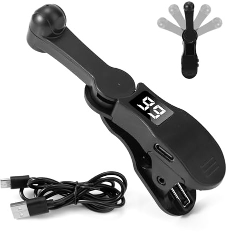 Smartphone Auto Clicker, Automatische Bildschirm Clicker mit Anti-Rutsch-Clip Universelles Schnelles Dauerklick-Tool für Kurze Videos Live Stream Likes Social-Media-Aufgaben Spiele(Schwarz)