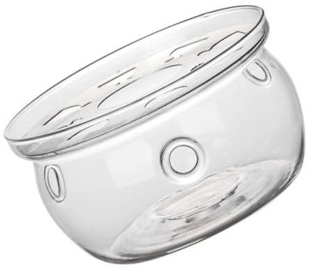 FUNNETOYU Base Calentadora De Vidrio Para Tetera Calentador Resistente Para Casa y Oficina Accesorio Para Conservar Té Teteras De Vidrio De Alta Borosilicato Para Hogares y Cafeterías