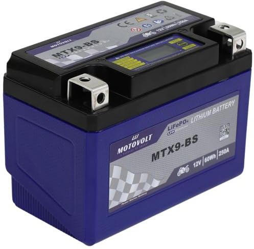 Motorradbatterie motoVolt Lithium MTX9-BS / YTX9-BS CCA: 250A