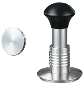 Force Tamper Kaffeepulverhammer Handpresse Espressotuch Pulvernivellierer Werkzeuge Edelstahl Küchenzubehör(58mm)