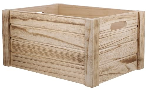 GARIOUANS Fioriera Rettangolare in Legno Massello Naturale Vaso per Piante Grasse e Erbe Aromatiche Cassa di Legno Medio Formato 35X25X18 CM Fioriera da Giardino per Balcone e Patio