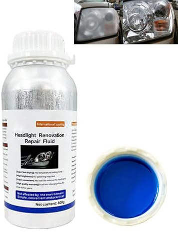 Vehicle Light Assembly, 800g Car Headlight Restoration Kit, Ceramic Headlight Restoration Cleaner, Multifunctional Car Headlamp Refurbishment Kit for All Vehicle Types