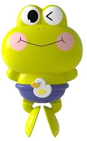 Generisch Baby Badespielzeug Für 2025 Neuest Badewannenspielzeug Frosch Uhrwerk Schwimmbad Wasserspielzeug Ab 1 2 3 4 Jahr Badeschleim Für Kinder (Yellow, One Size)