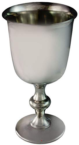 I LUV LTD Kelch Zinn Weinkelch Plain Design Ausgestellte Lippenförmige Stiel 5