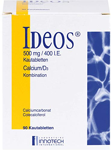 IDEOS 500 mg/400 I.E. Kautabletten 90 St