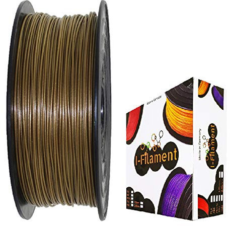 I-Filament 3D-Drucker PET-G 1,75mm 1kg Spule Rolle (Gold Metallic)