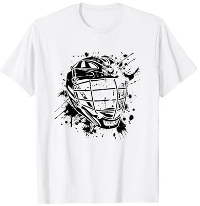 Lacrosse Helm Lacrosseschläger T-Shirt