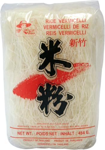 Farmer Reisnudeln – Thailändische Vermicelli aus Reismehl – 4 x 454 g