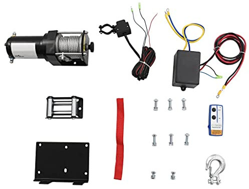 vidaXL 3000 LB 12 V Cable eléctrico cabrestante recuperación camión SUV ATV Remolque Barco Remolque Remolque con Mando a Distancia