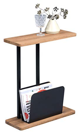 M2 Kollektion Alpha Beistelltisch, MDF, braun, 50x60x20