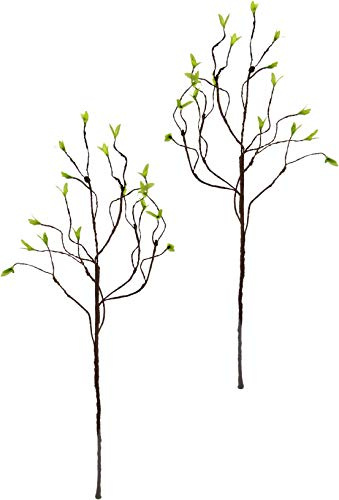 Korkenzieherzweig 2er Set Frühjahrsdeko Frühlingsdeko Osterdeko Kunstblumen Künstliche Blumen Dekoast Ast Zweig Dekoblume Einzelblume Blattzweig Blätter Stielblume Seidenblumen