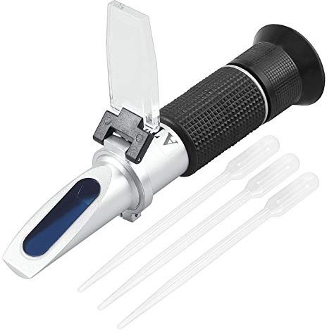 Proster Rotwein Refraktometer – Handgehaltene Refraktometer zur Bestimmung des Zuckergehalts und Alkoholgehalts (0-40% Brix & 0-25% Alkohol) – Ideal für Wein, Bourbon, Vodka, Gin, Tequila und mehr