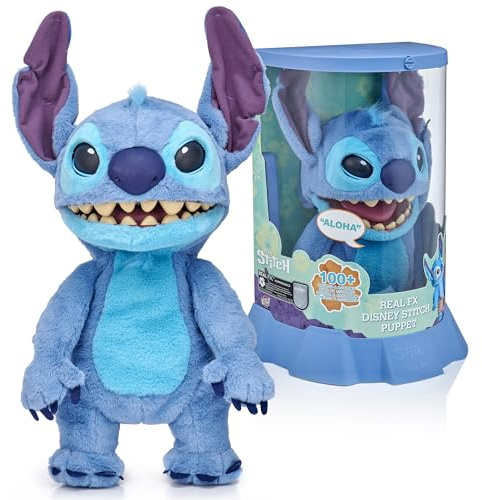 Wow! Stuff: Real FX Disney Stitch Puppet - 45,7 cm Animatronic Plüsch, über 100 Action- und Soundkombinationen, Sieht realistisch aus, klingt realistisch! 1. Auflage, ab 6 Jahren