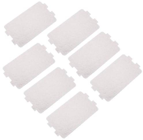 7 Pezzi di Piastre di Mica per Microonde, Copertura Della Guida D'onda in Foglio di Mica, Accessori per L'isolamento Del Forno A Microonde, Copertura Della Guida D'onda Del Frigorifero (Argento)