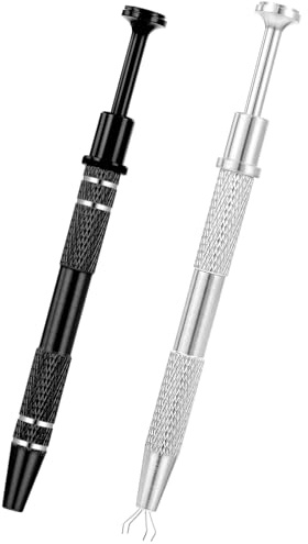 Mabor - Set di 2 strumenti per piercing a sfera, in acciaio inox, per gioielli, 4 artigli, pinzette per chip IC, componenti elettronici e chiodi