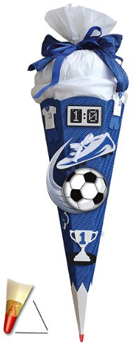 komplette Füllung - Circa 200 Teile - für BASTELSET Schultüte - Fußball - mit Holzspitze - für ALLE Zuckertüte Roth - ALLE Größen - 6 eckig Fußballer Fussball..