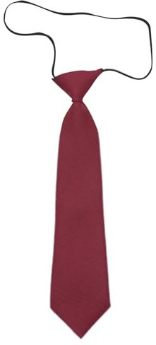 ZORESCOLEO Verstellbare Damen-Krawatte für Business, Hochzeit, Schule, Uniform und formelle Anlässe, kurze Länge, Bühnenshow-Krawatte, weinrot, as the pic show