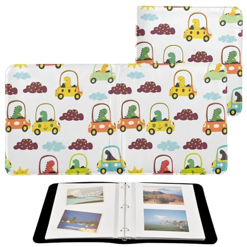 JUMBEAR Grande album fotografico autoadesivo con 20 pagine, album fai da te, per matrimoni, famiglia, bambini, vacanze, dinosauri dei cartoni animati