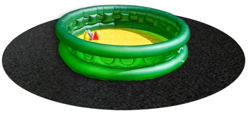 Tapis pour Spa | Tapis De Sol Gonflable pour Bain À Remous 3,7m De Diamètre,Protection Antidérapante Absorbante pour Terrasse, Barbecue Et Extérieur