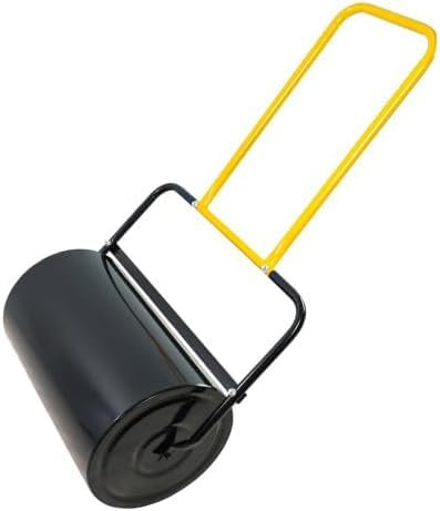 Rodillo para césped, 40 litros de Alta Capacidad, Puede llenar Arena/Agua, Mango ergonómico en Forma de U, fácil de Empujar y Tirar, Adecuado para Jardines, Granjas, Parques,