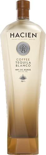 HACIEN Coffee Blanco Tequila | 70cl | 35% ABV | Coffee-Infused Tequila with Vanilla, Caramel, Agave & Chocolate Notes | Premium Mexican Spirit | Serve Neat, On the Rocks or in Cocktails