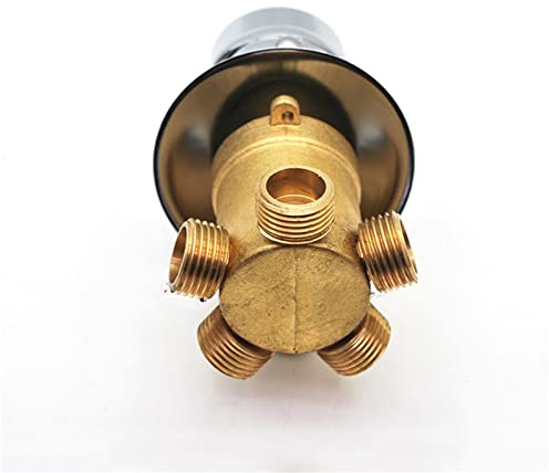 Robinet mitigeur de douche en laiton 2/3/4/5 voies - Valve d'eau froide et chaude - Cartouche en céramique filetée - Pour cabine de douche - Robinet de salle de bain durable avec fonctionnalité