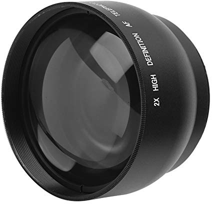 Yctze Lente d'ingrandimento per Fotocamera 52 Mm 2X Obiettivi per Fotocamera Diametro 52 Mm - Teleobiettivo Ad Alta Definizione 2.0X Lente Aggiuntiva - Obiettivi per SLR