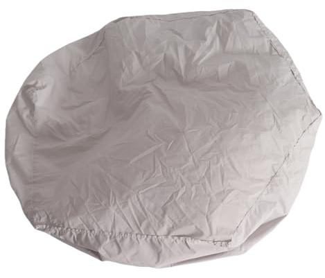 LUCKDANO Hexagonal Sandbox Cover - Durable 190T Silver Coated Polyester Taffeta - Year-Round Sun, Dust, and Frost Protection Lightweight and Portable Fits Most Sandpits (140 * 110 * 20cm)