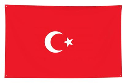 Bandiera Della Turchia Stampa Striscioni Orizzontali Con 4 Fori Arazzo Decorativo Arredamento Della Stanza Leggero Classroom Banner