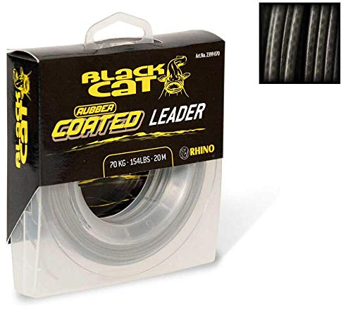 Ø0,80mm Rubber Coated Leader 20m 70kg,154lbs grau