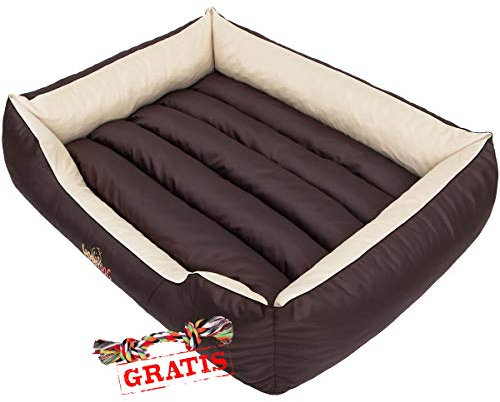 HobbyDog CORBZK6 + Spieltau gratis Comfort Hundebett Ruheplatz Hundematratze Hundematte Schlafplatz (4 Verschiedene Größen) (XXL (110 x 90 cm))