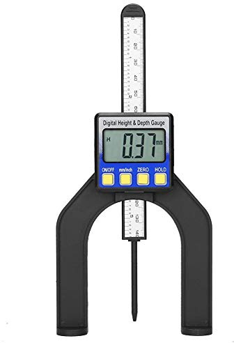 Digitales Tiefenmessgerät, 0-80 mm Digitales Höhenmessgerät mit magnetischer Fußbasis Für die Tiefenmessung und Professionelle Holzbearbeitung