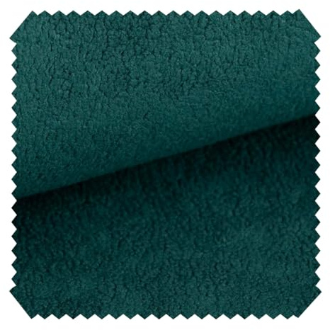 novely® HURTH Kuscheliger Möbelstoff - Robuster Polsterstoff in Mediterranen Erdtöne - Pflegeleichte Meterware 1lfm | Farbe: 10 Petrol