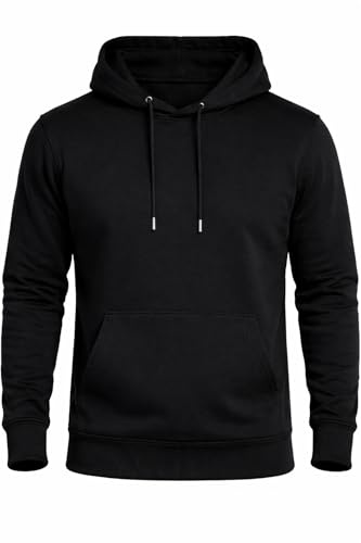 The Fancy Dress Hoodies for Men & Women UK - Unisex Plain Pullover Hooded Sweatshirt long Sleeve Inside Fleece Hoodie Top For Gym Work Running