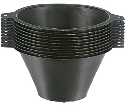 sourcing map 10Pcs Paint Strainer 150 Micron 100mmx65mm Cone Paint Screen Funnel Metal Mesh for Screening Paint Gasoline Fuel Dark Green