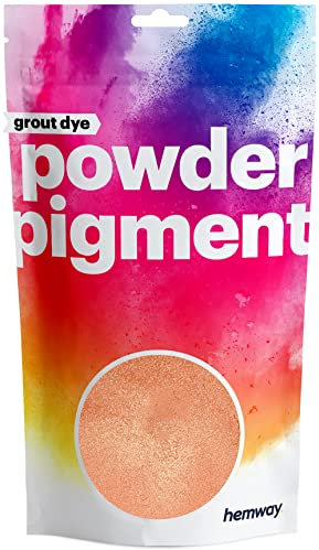 Hemway Grout Powder Pigment Metallic Pale Orange 50g, Coloured Dye