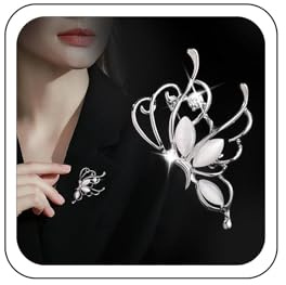 Wendalern Strass Schmetterling Brosche Pin Funkelnden Kristall Hohlen Schmetterling Brosche Klassische Hochzeit Brautstrauß Pin Vintage Insekten Abzeichen Korsage Schmuck Für Frauen Mädchen