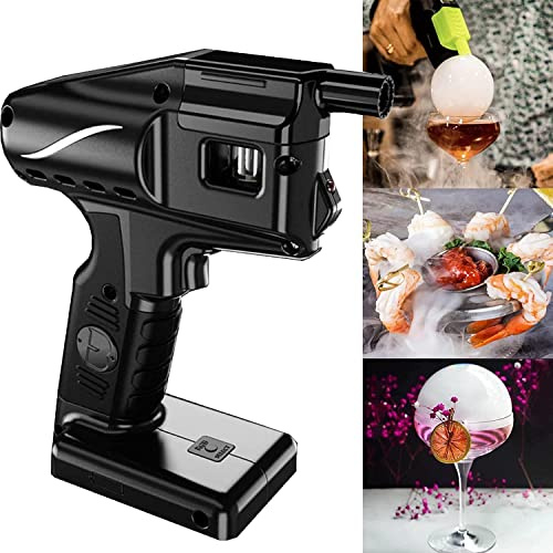 RayGenius Pistolet à Bulles De FuméE Manuel, Kit De Fumage De Cocktails avec Liquide à Bulles Et Huile Essentielle, Infuseur De FuméE, Machine à Bulles pour La Cuisine MoléCulaire