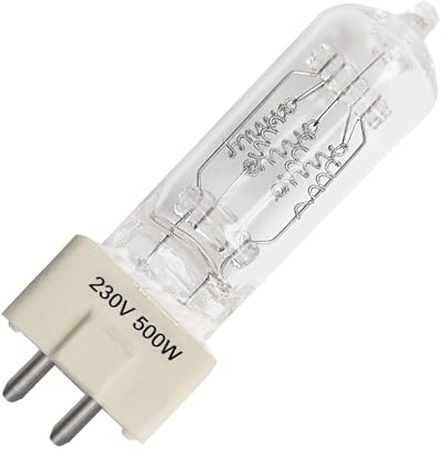 LedWekei GY9.5 Halogen Bulbs,220v Halogen GY 9.5 500w,Spotlight Bulbs,Dimmable 3200K Warm White Light Bulbs 1pcs