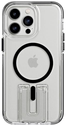 Tech21 Evo Crystal Kick with MagSafe Phone Case for iPhone 14 Pro Max, Clear/Black