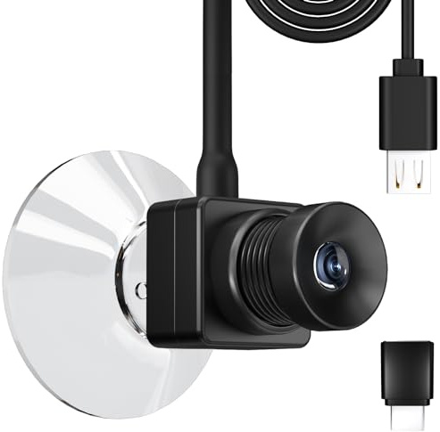 IYOFINE Eye to Cam 3 webbkamera 1080P manuellt fokus med sugkopp på mittskärmen, öga till kamera, mittskärm webbkamera, skapa en positiv anslutning vid varje samtal/konferens (1080P MF)