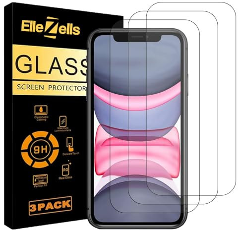 Elle Zells 3 Stück Panzer Schutz Glas für iPhone 11 / XR (6.1) | 9H Härte Schutzfolie, Ultra-Klar Displayschutzfolie, Anti-Kratzer