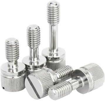 Integrierte Fingerrille, handfest anzuziehende, rutschfeste Rändelschrauben mit hohem Kopf, Edelstahl 304, 5 Stück(16mm,5PCS_M8)