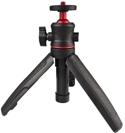 LINKCOOL Mini Aluminum Alloy Tripod: 360° Adjustable Ball Head, Portable Desktop/Handheld Selfie Stick for GoPro