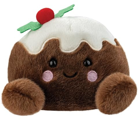 AURORA, 61648, Palm Pals Carol Christmas Pudding 5In, Soft Toy, Brown & White