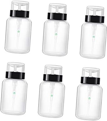 LOLIPPYY 6stücke Nagellackentferner-pumpflasche Mit Verschließbarem Design Für Einfache Und Hygienische Anwendung Flüssigkeits-vorratsflasche Als Unterverpackung